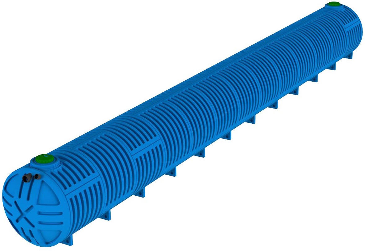 Fosse 49000L double paroi Rikutec &ndash; PEHD vidange
