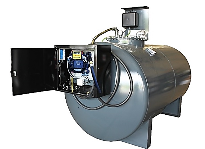 Cuve gasoil 6000L double paroi avec pompe Piusi 100L/min. Stockage s&eacute;curis&eacute; GNR et fioul. Livraison gratuite France. Solution pro RL Distrib Racine.