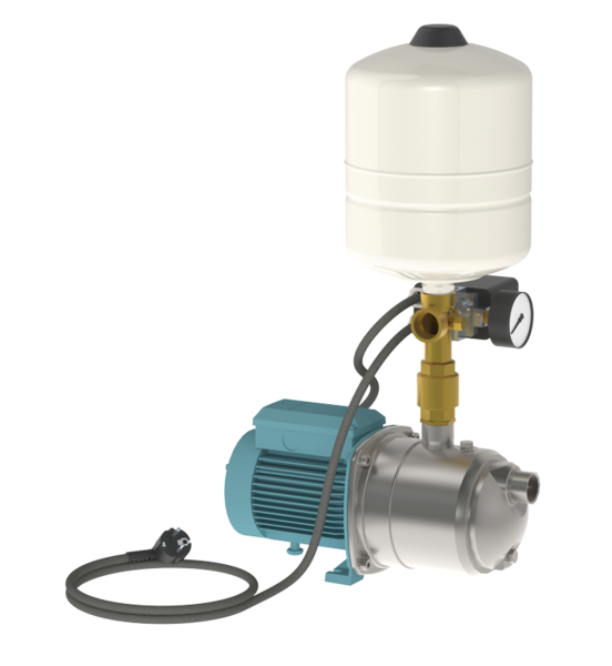 Réservoir à diaphragme 8 litres avec pompe inox 