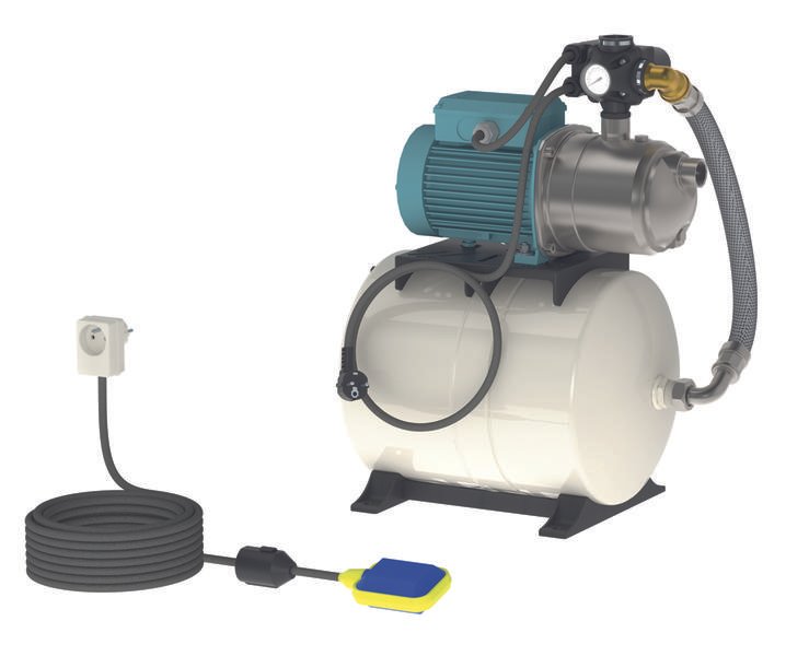 Surpresseur 24 litres - Le kit eau de pluie Groupe de surpression avec réservoir à diaphragme au meilleur prix