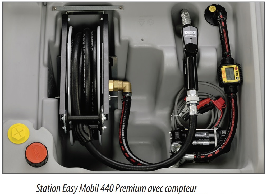 Station EASY Mobil 400 litres avec enrouleur