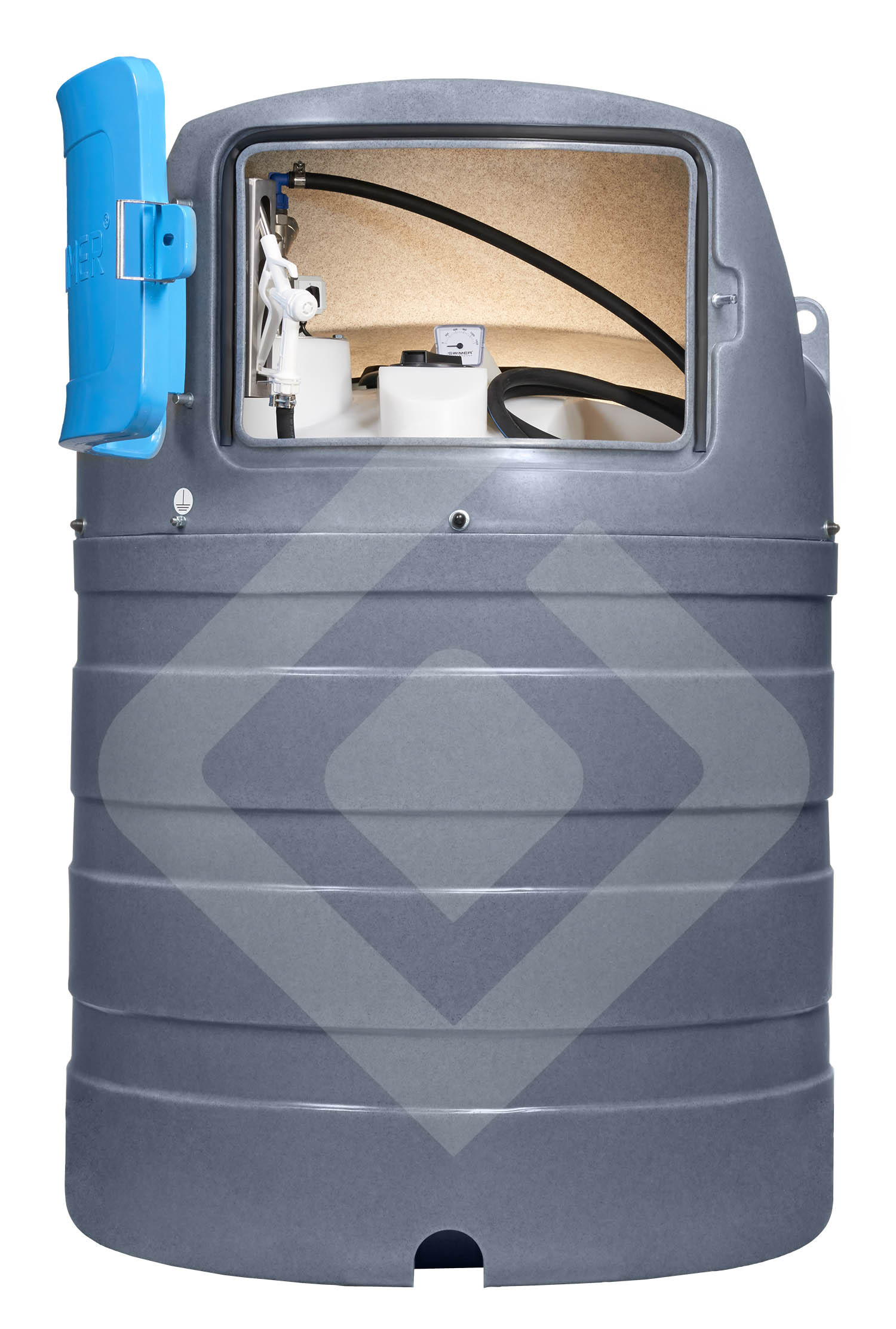Cuve  double paroi Adblue 1500 litres avec pompe dans armoire